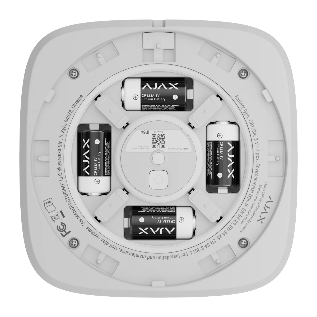 Ajax EN54 FireProtect Sounder/VAD Sounder Beacon - White (AJA-118599) - Image 3
