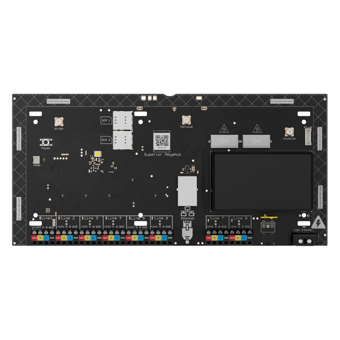 Ajax Superior MegaHub Hybrid Control Panel (Without Casing) – (AJA-160815) - Image 3