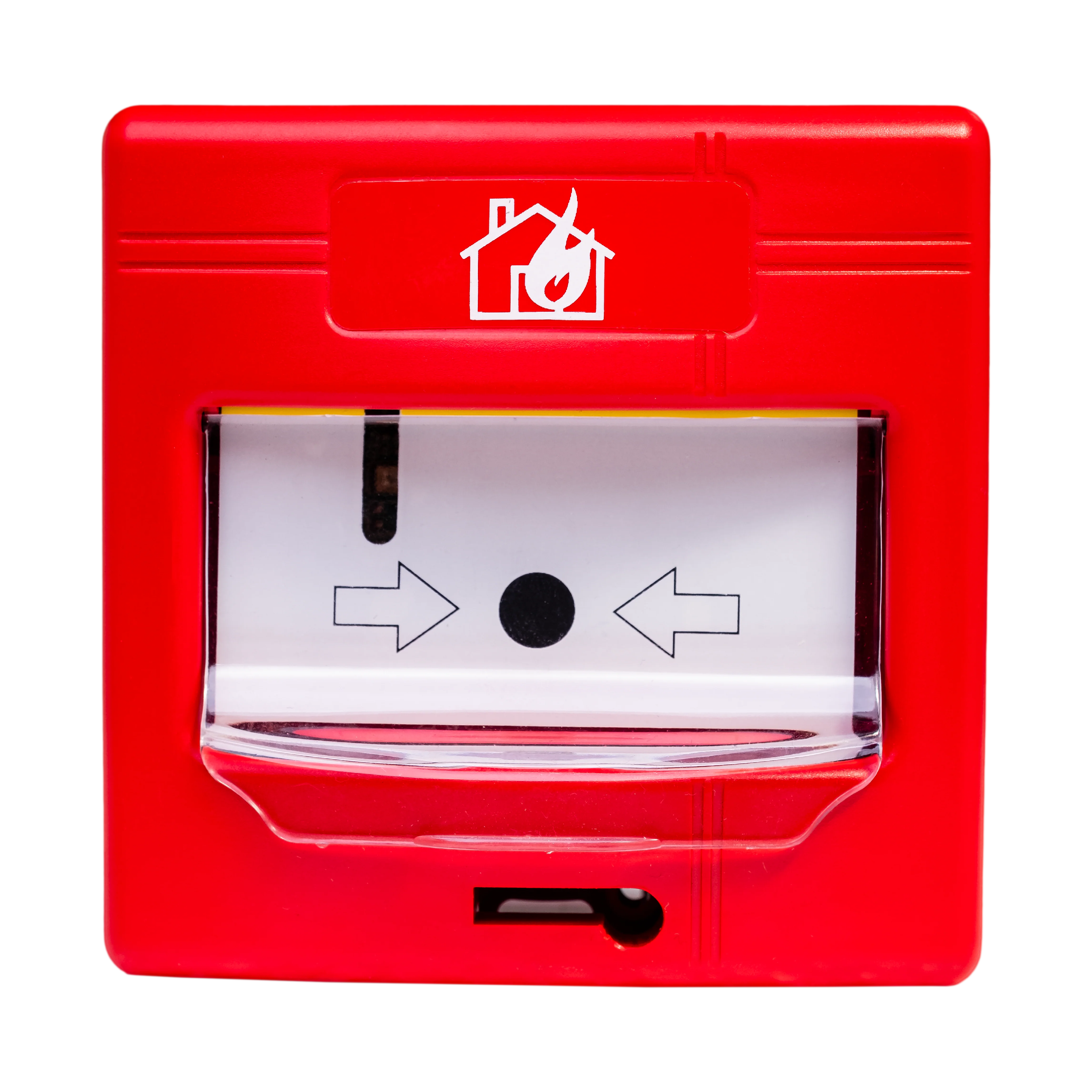 Global Fire GFE Addressable Manual Call Point with Isolator & Cover – (GFE-MCPE-AI)
