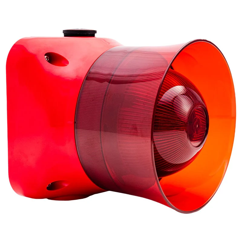 VALKYRIE Addressable Wall Mount Sounder Beacon c/w Isolator, Red, IP65 (VALKYRIE-ASBI-IP65)