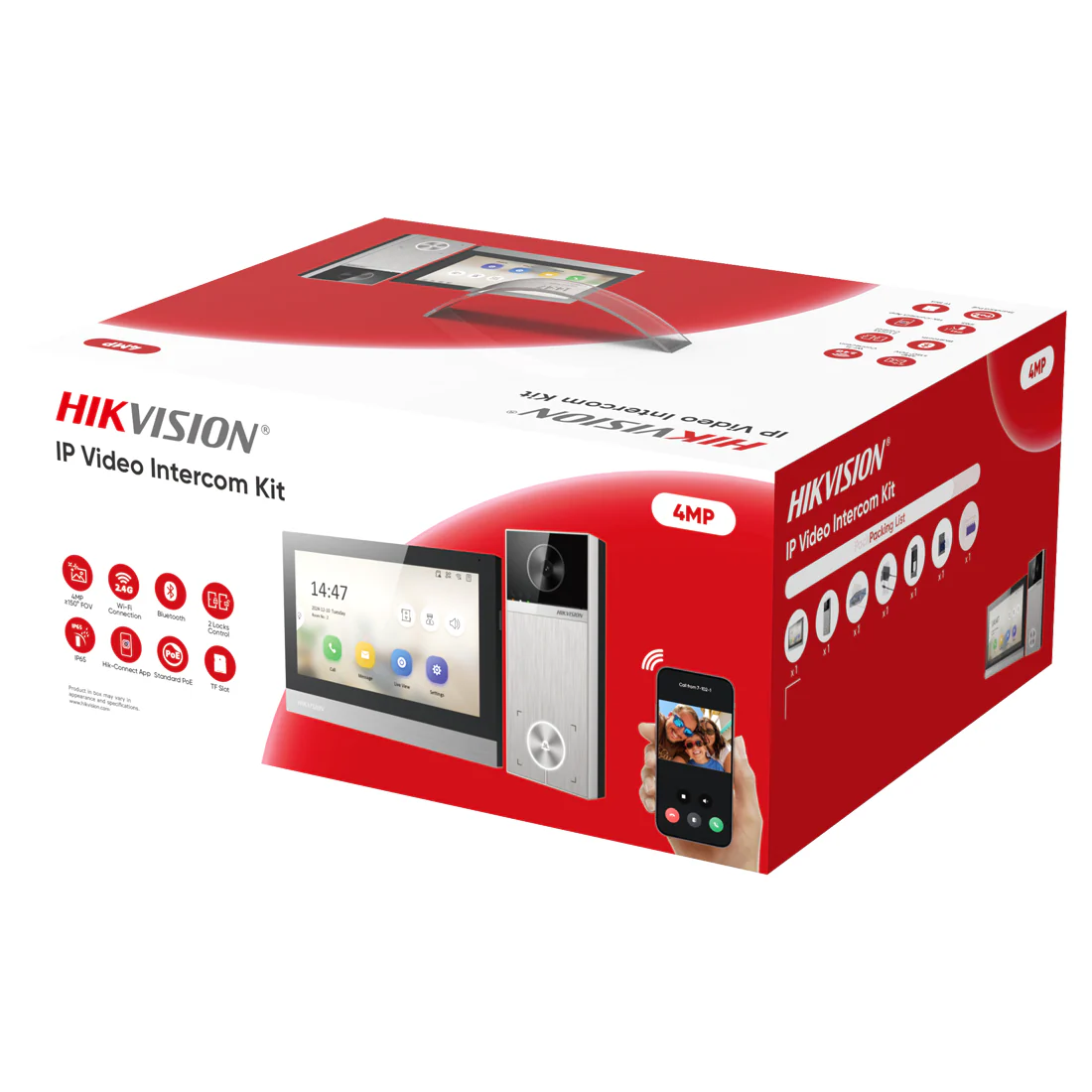 Hikvision IP Ultra Villa Intercom Kit with Prox/Bluetooth (DS-KIS613-S)