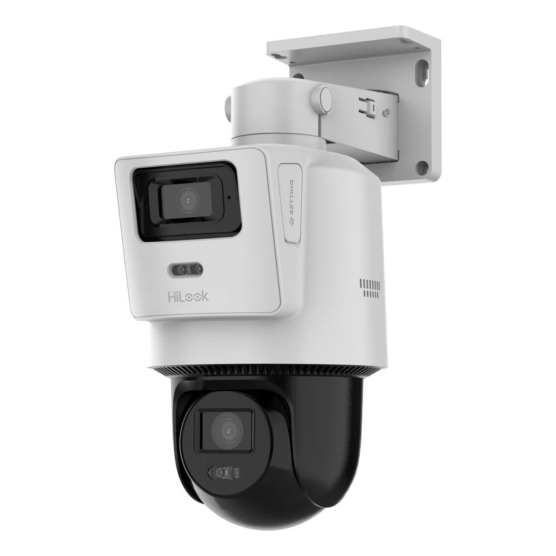 HiLook by Hikvision IP Dual View, Motion 2.0, Hybrid ColourVu 4MP Panoramic & PT Camera (PTZ-N2D400M-DE/14)