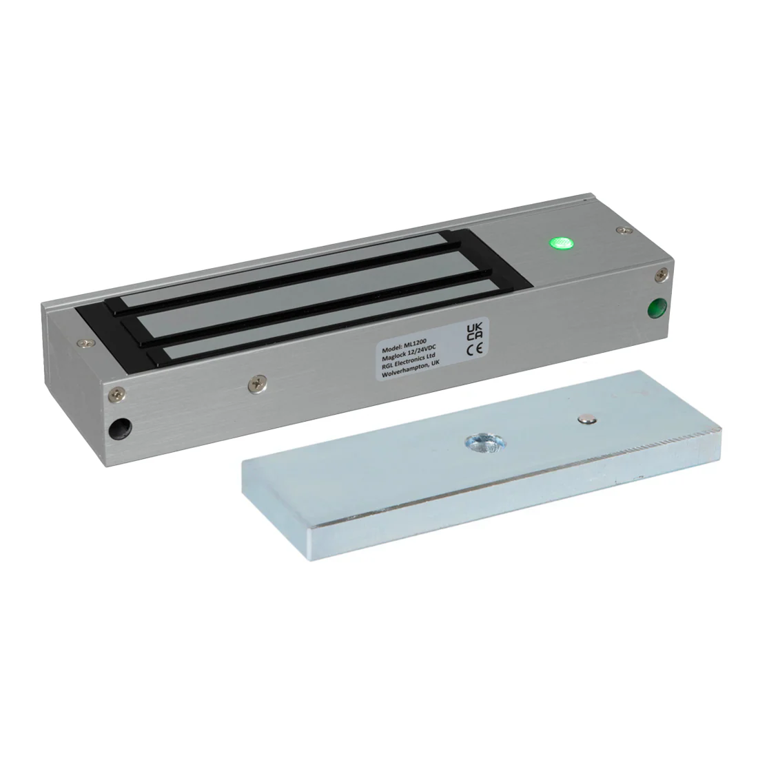 RGL 1200lb Standard Internal Fire Rated Maglock - Monitored (ML1200-M)