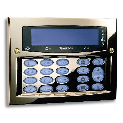 Texecom Premier Elite SMK Surface Mount Keypad - Polished Brass (DBD-0128)